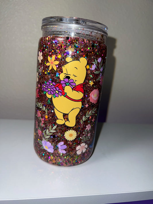 16oz Plastic Flower Winnie The Pooh